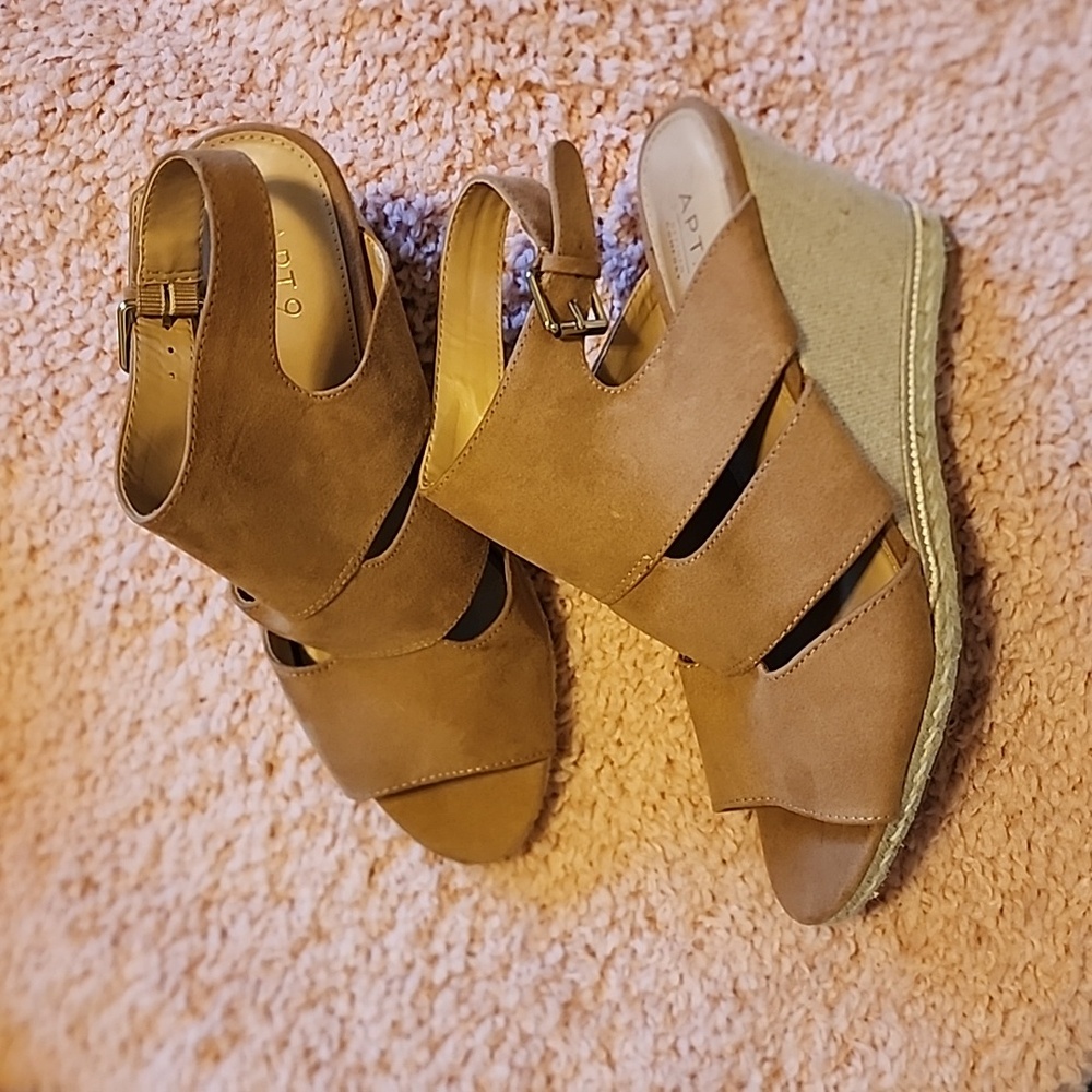 Brown Wedge Heels